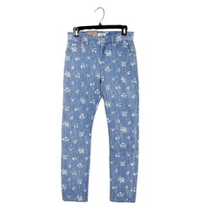 NWT Polo Ralph Lauren The Callen High Rise Slim Blue Floral Jeans Size Size 27